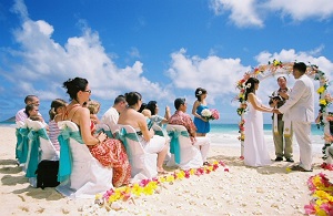 beach wedding event hire